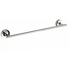 WENKO Porte Serviette Salle De Bain Mural Uno Arcole, Barre Porte Serviette Fixation Sans Perçage Power-Loc®, Acier Inox, 51x5,8x7,5 Cm, Chromé