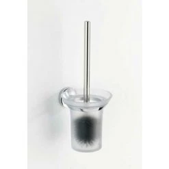 WENKO Brosse WC Murale Arcole, Brosse WC Suspendue Fixation Sans Perçage Power-Loc®, Plastique, 14x36,5x15,5 Cm, Chromé 8 WENKO Brosse WC Murale Arcole, Brosse WC Suspendue Fixation Sans Perçage Power-Loc®, Plastique, 14x36,5x15,5 Cm, Chromé -WENKO Soldes 16527144 2