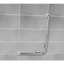 WENKO Barre D'appui Douche Et WC Secura, Poignée De Sécurité Salle De Bain D'angle, Aluminium, 78x55,5x8,2 Cm, Chromé 7 WENKO Barre D'appui Douche Et WC Secura, Poignée De Sécurité Salle De Bain D'angle, Aluminium, 78x55,5x8,2 Cm, Chromé -WENKO Soldes 16527163 3
