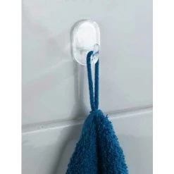 WENKO Crochet Oval Petit Transparent, Lot De 3 Pièces -WENKO Soldes 16527175 3