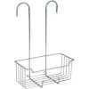 WENKO Etagère De Douche Milo, Panier Douche à Suspendre, Suspension Sans Perçage, Acier Inox, P14xL25xH36, Brillant