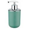 WENKO Distributeur Savon Liquide, Porte Savon Liquide, Brasil, Capacité 320 Ml, PET Incassable, 7.3x16.5x9 Cm, Vert -WENKO Soldes 16527268 1