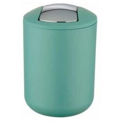 WENKO Mini Poubelle Salle De Bain, Poubelle à Couvercle Basculant Brasil, 2L, Plastique, 14x21x14 Cm, Vert 11 WENKO Mini Poubelle Salle De Bain, Poubelle à Couvercle Basculant Brasil, 2L, Plastique, 14x21x14 Cm, Vert -WENKO Soldes 16527269 5