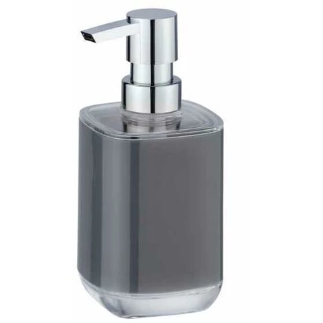 WENKO Distributeur Savon Liquide Masone, Capacité 330 Ml, Plastique, 8x16,5x7,5 Cm, Gris 3 WENKO Distributeur Savon Liquide Masone, Capacité 330 Ml, Plastique, 8x16,5x7,5 Cm, Gris
