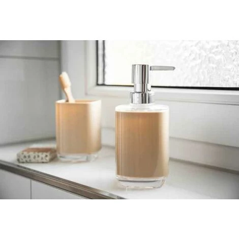 WENKO Porte Brosse à Dent Masone, Gobelet Brosse à Dent, Plastique Sans BPA, 5x10,5x7,5 Cm, Sable 6 WENKO Porte Brosse à Dent Masone, Gobelet Brosse à Dent, Plastique Sans BPA, 5x10,5x7,5 Cm, Sable – Image 4