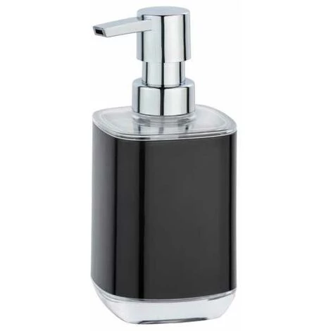 WENKO Distributeur Savon Liquide Masone, Capacité 330 Ml, Plastique, 8x16,5x7,5 Cm, Noir 3 WENKO Distributeur Savon Liquide Masone, Capacité 330 Ml, Plastique, 8x16,5x7,5 Cm, Noir