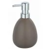 WENKO Distributeur Savon Liquide Polaris, Capacité 390 Ml, Céramique, 10x16,5x9,4 Cm, Taupe Mat -WENKO Soldes 16527336 1