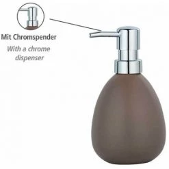 WENKO Distributeur Savon Liquide Polaris, Capacité 390 Ml, Céramique, 10x16,5x9,4 Cm, Taupe Mat 8 WENKO Distributeur Savon Liquide Polaris, Capacité 390 Ml, Céramique, 10x16,5x9,4 Cm, Taupe Mat -WENKO Soldes 16527336 2