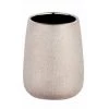 WENKO Gobelet Salle De Bain Glimma, Porte Brosse à Dent, Céramique Effet Paillette, Ø 8,5x10,5 Cm, Cuivré -WENKO Soldes 16527384 1