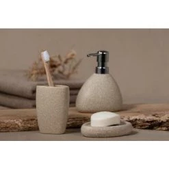 WENKO Distributeur Savon Liquide Pion, Capacité 360 Ml, Céramique, 11,5x14,5x9 Cm, Beige 9 WENKO Distributeur Savon Liquide Pion, Capacité 360 Ml, Céramique, 11,5x14,5x9 Cm, Beige -WENKO Soldes 16527398 3