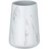 WENKO Gobelet Salle De Bain Adrada, Porte Brosse à Dent, Céramique Aspect Marbre, Ø 8,5x12 Cm, Blanc - Gris 2 WENKO Gobelet Salle De Bain Adrada, Porte Brosse à Dent, Céramique Aspect Marbre, Ø 8,5x12 Cm, Blanc - Gris -WENKO Soldes 16527414 1