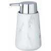 WENKO Distributeur Savon Liquide Adrada, Capacité 330 Ml, Céramique Aspect Marbre, 10,5x15x8,5 Cm, Blanc - Gris 2 WENKO Distributeur Savon Liquide Adrada, Capacité 330 Ml, Céramique Aspect Marbre, 10,5x15x8,5 Cm, Blanc - Gris -WENKO Soldes 16527415 1