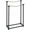 WENKO Porte Serviette Salle De Bain Sur Pied Osuna, Porte Serviette Noir, Métal - Corde, 50,5x85,5x20 Cm, Noir -WENKO Soldes 16527434 1