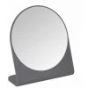 WENKO Miroir Rond Salle De Bain Marcon, Petit Miroir Sur Pied à Poser, Plastique, Ø17 Cm, Anthracite -WENKO Soldes 16527443 1
