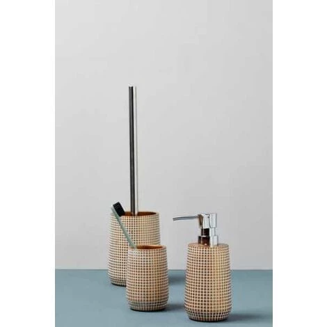 WENKO Porte Brosse WC Ohrid, Brosse WC Noire Et Manche Chromé, Polyrésine, Ø 10x37 Cm, Gris 4 WENKO Porte Brosse WC Ohrid, Brosse WC Noire Et Manche Chromé, Polyrésine, Ø 10x37 Cm, Gris – Image 2