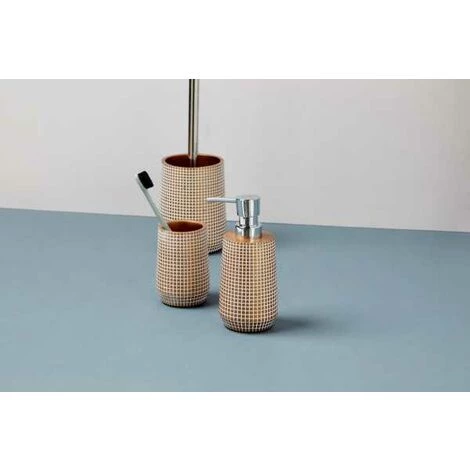 WENKO Porte Brosse WC Ohrid, Brosse WC Noire Et Manche Chromé, Polyrésine, Ø 10x37 Cm, Gris 5 WENKO Porte Brosse WC Ohrid, Brosse WC Noire Et Manche Chromé, Polyrésine, Ø 10x37 Cm, Gris – Image 3