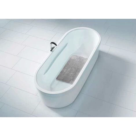 WENKO Tapis De Baignoire Concrete, Tapis De Bain Antidérapant à Ventouses, Plastique Effet Béton, 70x40 Cm, Gris 4 WENKO Tapis De Baignoire Concrete, Tapis De Bain Antidérapant à Ventouses, Plastique Effet Béton, 70x40 Cm, Gris – Image 2