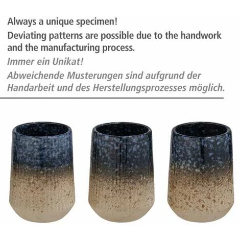 WENKO Porte Brosse à Dent Palace, Gobelet Salle De Bain, Céramique, Ø 7,5x10,5 Cm, Multicolore 5 WENKO Porte Brosse à Dent Palace, Gobelet Salle De Bain, Céramique, Ø 7,5x10,5 Cm, Multicolore – Image 3