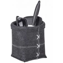 WENKO Panier Feutrine Mara, Panier De Rangement En Feutre S, Vide Poche, Polyester, 15x15 Cm, Anthracite 9 WENKO Panier Feutrine Mara, Panier De Rangement En Feutre S, Vide Poche, Polyester, 15x15 Cm, Anthracite -WENKO Soldes 16527506 3