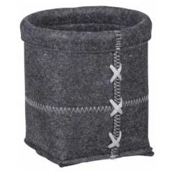 WENKO Panier Feutrine Mara, Panier De Rangement En Feutre S, Vide Poche, Polyester, 15x15 Cm, Anthracite 11 WENKO Panier Feutrine Mara, Panier De Rangement En Feutre S, Vide Poche, Polyester, 15x15 Cm, Anthracite -WENKO Soldes 16527506 5