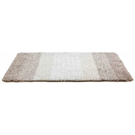 WENKO Tapis De Bain Luso, Tapis Salle De Bain Antidérapant, épaisseur 18 Mm, Polyester Microfibre, 90x60 Cm, Beige 4 WENKO Tapis De Bain Luso, Tapis Salle De Bain Antidérapant, épaisseur 18 Mm, Polyester Microfibre, 90x60 Cm, Beige – Image 2