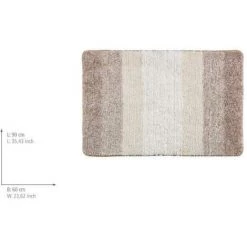 WENKO Tapis De Bain Luso, Tapis Salle De Bain Antidérapant, épaisseur 18 Mm, Polyester Microfibre, 90x60 Cm, Beige 7 WENKO Tapis De Bain Luso, Tapis Salle De Bain Antidérapant, épaisseur 18 Mm, Polyester Microfibre, 90x60 Cm, Beige -WENKO Soldes 16527533 3