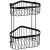 WENKO Étagère D'angle De Douche Classic Plus, 2 Paniers De Douche D'angle, Acier Antirouille, 23,5x33x18,5 Cm, Noir 1 WENKO Étagère D'angle De Douche Classic Plus, 2 Paniers De Douche D'angle, Acier Antirouille, 23,5x33x18,5 Cm, Noir -WENKO Soldes 16527572 1