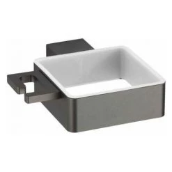 WENKO Porte Sèche Cheveux Montella, Support Sèche Cheveux Mural, Aluminium, 12x3x12 Cm, Anthracite -WENKO Soldes 16527582 4