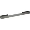 WENKO Porte Serviettes Salle De Bain Mural Montella, Barre Porte Serviette Salle De Bain Murale, Aluminium, 61x4x6 Cm, Anthracite -WENKO Soldes 16527586 1