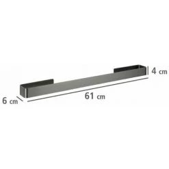 WENKO Porte Serviettes Salle De Bain Mural Montella, Barre Porte Serviette Salle De Bain Murale, Aluminium, 61x4x6 Cm, Anthracite 10 WENKO Porte Serviettes Salle De Bain Mural Montella, Barre Porte Serviette Salle De Bain Murale, Aluminium, 61x4x6 Cm, Anthracite -WENKO Soldes 16527586 4
