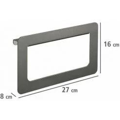 WENKO Porte Serviettes Salle De Bain Mural Uno Montella, Anneau Porte Serviette Salle De Bain Mural, Aluminium, 27x16x8 Cm, Anthracite 9 WENKO Porte Serviettes Salle De Bain Mural Uno Montella, Anneau Porte Serviette Salle De Bain Mural, Aluminium, 27x16x8 Cm, Anthracite -WENKO Soldes 16527587 3