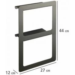 WENKO Porte Serviettes Salle De Bain Mural Duo Montella, Anneau Porte Serviette Salle De Bain Mural, Aluminium, 27x44x12 Cm, Anthracite 10 WENKO Porte Serviettes Salle De Bain Mural Duo Montella, Anneau Porte Serviette Salle De Bain Mural, Aluminium, 27x44x12 Cm, Anthracite -WENKO Soldes 16527588 4
