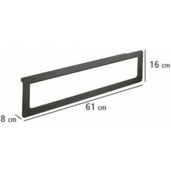 WENKO Porte Serviettes Salle De Bain Mural Avec étagère Salle De Bain Murale Montella, Aluminium, 61x16x8 Cm, Anthracite 10 WENKO Porte Serviettes Salle De Bain Mural Avec étagère Salle De Bain Murale Montella, Aluminium, 61x16x8 Cm, Anthracite -WENKO Soldes 16527590 4