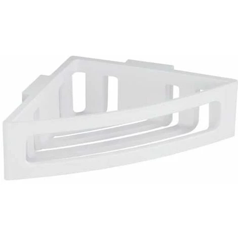 WENKO Etagère D'angle De Douche Murale Bralia, Panier D'angle De Douche Fixation Sans Perçage Power-Loc®, Plastique, 34,5x8,5x19,5 Cm, Blanc 3 WENKO Etagère D'angle De Douche Murale Bralia, Panier D'angle De Douche Fixation Sans Perçage Power-Loc®, Plastique, 34,5x8,5x19,5 Cm, Blanc
