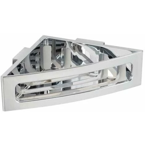 WENKO Etagère D'angle De Douche Murale Bralia, Panier D'angle De Douche Fixation Sans Perçage Power-Loc®, Plastique, 34,5x8,5x19,5 Cm, Chromé 3 WENKO Etagère D'angle De Douche Murale Bralia, Panier D'angle De Douche Fixation Sans Perçage Power-Loc®, Plastique, 34,5x8,5x19,5 Cm, Chromé