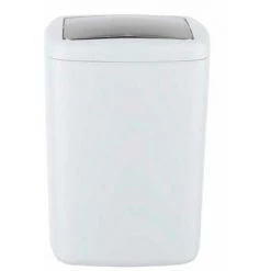 WENKO Petite Poubelle Salle De Bain Barcelona, Poubelle à Couvercle Basculant, Capacité 8.5L, Plastique Incassable Sans BPA, 20,5x28,5x20,5 Cm, Blanc 7 WENKO Petite Poubelle Salle De Bain Barcelona, Poubelle à Couvercle Basculant, Capacité 8.5L, Plastique Incassable Sans BPA, 20,5x28,5x20,5 Cm, Blanc -WENKO Soldes 16527617 2