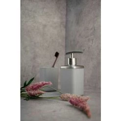 WENKO Distributeur Savon Liquide Barcelona, Capacité 370 Ml, Plastique Incassable Sans BPA, 7x16x7 Cm, Gris 8 WENKO Distributeur Savon Liquide Barcelona, Capacité 370 Ml, Plastique Incassable Sans BPA, 7x16x7 Cm, Gris -WENKO Soldes 16527620 3