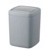 WENKO Mini Poubelle Salle De Bain Barcelona, Poubelle à Couvercle Basculant, Capacité 3L, Plastique Incassable Sans BPA, 15x20x15 Cm, Gris 2 WENKO Mini Poubelle Salle De Bain Barcelona, Poubelle à Couvercle Basculant, Capacité 3L, Plastique Incassable Sans BPA, 15x20x15 Cm, Gris -WENKO Soldes 16527622 1