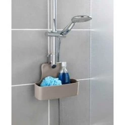 WENKO Panier De Douche à Suspendre Barcelona, Etagère De Douche à Suspendre, Plastique Sans BPA, 26x24x9 Cm, Taupe 9 WENKO Panier De Douche à Suspendre Barcelona, Etagère De Douche à Suspendre, Plastique Sans BPA, 26x24x9 Cm, Taupe -WENKO Soldes 16527631 3
