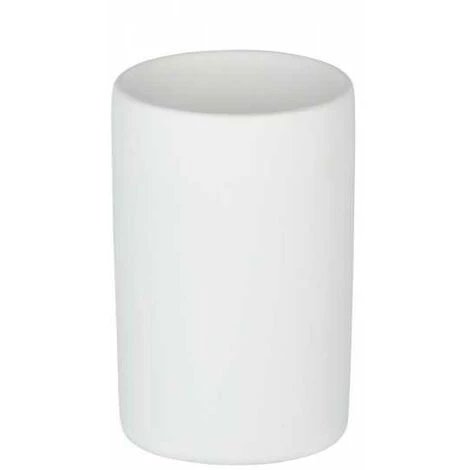 WENKO Porte Brosse à Dent Céramique Polaris, Gobelet Salle De Bain, Céramique, Ø 7x11 Cm, Blanc Mat 3 WENKO Porte Brosse à Dent Céramique Polaris, Gobelet Salle De Bain, Céramique, Ø 7x11 Cm, Blanc Mat