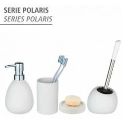WENKO Porte Brosse à Dent Céramique Polaris, Gobelet Salle De Bain, Céramique, Ø 7x11 Cm, Blanc Mat 11 WENKO Porte Brosse à Dent Céramique Polaris, Gobelet Salle De Bain, Céramique, Ø 7x11 Cm, Blanc Mat -WENKO Soldes 16527644 5