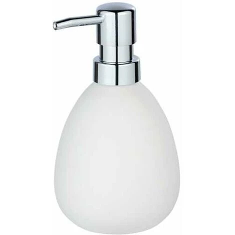 WENKO Distributeur Savon Liquide Céramique Polaris, Capacité 390 Ml, Céramique, 9,5x16x9 Cm, Blanc Mat 3 WENKO Distributeur Savon Liquide Céramique Polaris, Capacité 390 Ml, Céramique, 9,5x16x9 Cm, Blanc Mat