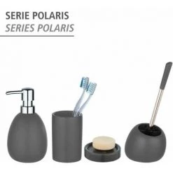 WENKO Porte Brosse à Dent Céramique Polaris, Gobelet Salle De Bain, Céramique, Ø 7x11 Cm, Gris Mat 11 WENKO Porte Brosse à Dent Céramique Polaris, Gobelet Salle De Bain, Céramique, Ø 7x11 Cm, Gris Mat -WENKO Soldes 16527653 5