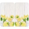 WENKO Protection Plaque De Cuisson, Couvre Plaque De Cuisson En Verre "Citrons", Lot De 2, 30 X 52 Cm 2 WENKO Protection Plaque De Cuisson, Couvre Plaque De Cuisson En Verre "Citrons", Lot De 2, 30 X 52 Cm -WENKO Soldes 16527668 1