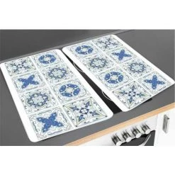 WENKO Protection Plaque De Cuisson, Couvre Plaque De Cuisson En Verre "Carreaux", Lot De 2, 30 X 52 Cm 8 WENKO Protection Plaque De Cuisson, Couvre Plaque De Cuisson En Verre "Carreaux", Lot De 2, 30 X 52 Cm -WENKO Soldes 16527669 2