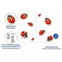 WENKO Protection Plaque De Cuisson, Couvre Plaque De Cuisson En Verre "Coccinelle", Lot De 2, Verre Trempé, 30x52 Cm, Multicolore 11 WENKO Protection Plaque De Cuisson, Couvre Plaque De Cuisson En Verre "Coccinelle", Lot De 2, Verre Trempé, 30x52 Cm, Multicolore -WENKO Soldes 16527670 5