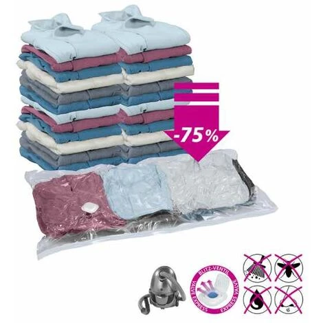 WENKO Sac De Rangement Sous Vide, 75% Gain De Place, 135x90 Cm 4 WENKO Sac De Rangement Sous Vide, 75% Gain De Place, 135x90 Cm – Image 2