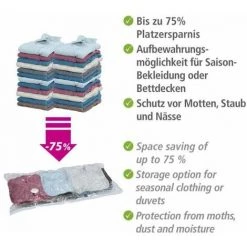 WENKO Sac De Rangement Sous Vide, 75% Gain De Place, 135x90 Cm 10 WENKO Sac De Rangement Sous Vide, 75% Gain De Place, 135x90 Cm -WENKO Soldes 16527682 4