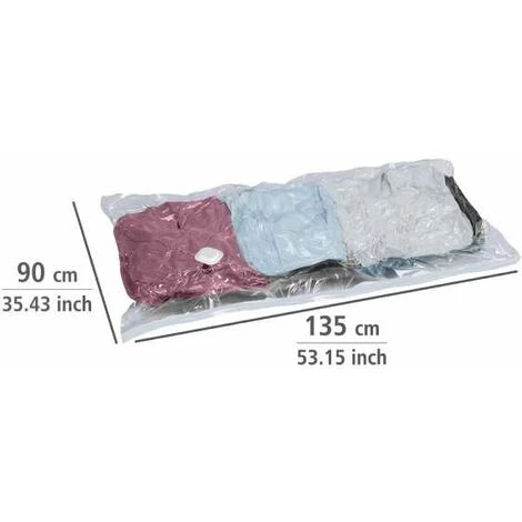 WENKO Sac De Rangement Sous Vide, 75% Gain De Place, 135x90 Cm 7 WENKO Sac De Rangement Sous Vide, 75% Gain De Place, 135x90 Cm – Image 5