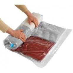 WENKO Housse De Rangement Sous Vide Pour Valise, Roll M, 70x50 Cm